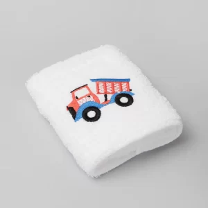 Toalla de visita bordada Camión Coral